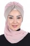 Gill - Dusty Pink & Taupe Chiffon Turban
