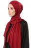Hande - Bordeaux Cotton Hijab - Gülsoy