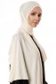 Hande - Creme Cotton Hijab - Gülsoy
