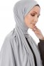 Hande - Grey Cotton Hijab - Gülsoy
