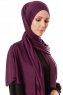 Hande - Plum Cotton Hijab - Gülsoy