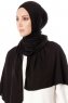 Hande - Black Cotton Hijab - Gülsoy