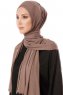 Hande - Taupe Cotton Hijab - Gülsoy