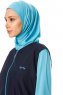 Hatice - Dark Navy Blue Burkini - Seamay