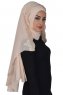 Helena - Beige Practical Hijab - Ayse Turban