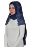 Helena - Navy Blue Practical Hijab - Ayse Turban