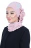 Hillevi - Dusty Pink Chiffon Instant Turban