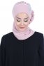 Hillevi - Dusty Pink Chiffon Instant Turban