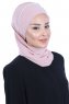Hillevi - Dusty Pink Chiffon Instant Turban
