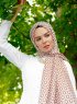 Isbah - Brown Patterned Hijab - Sal Evi