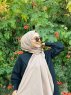Jaeda - Taupe Cotton Hijab - Mirach