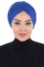 Jill - Blue Cotton Turban - Ayse Turban