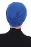 Jill - Blue Cotton Turban - Ayse Turban