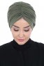 Jill - Khaki Cotton Turban - Ayse Turban