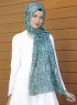 Dounia - Green Patterned Hijab