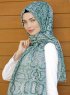 Dounia - Green Patterned Hijab