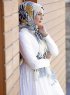 Dounia - Mustard Patterned Hijab