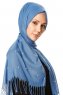 Kadri - Blue Hijab With Pearls - Özsoy