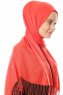 Kadri - Raspberry Red Hijab With Pearls - Özsoy