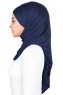 Kaisa - Navy Blue Practical Cotton Hijab