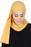 Kaisa - Mustard Practical Cotton Hijab
