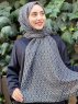 Kalila - Dark Green Patterned Cotton Hijab