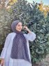 Kalila - Black Patterned Cotton Hijab