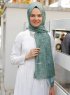 Khadija - Green Patterned Hijab - Sal Evi
