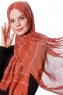 Kiral - Brick Red Hijab - Özsoy