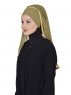 Louise - Khaki Practical Hijab - Ayse Turban