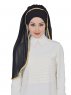 Louise - Black Practical Hijab - Ayse Turban