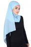 Malin - Light Blue Practical Chiffon Hijab