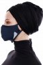 Asli - Navy Blue Sport Facemask / Face Cover
