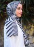 Marwa - Striped Crepe Hijab