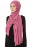 Mehtap - Dark Pink Practical One Piece Chiffon Hijab