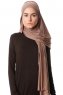 Melek - Brown Premium Jersey Hijab - Ecardin