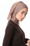 Melek - Dark Taupe Premium Jersey Hijab - Ecardin