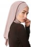 Melek - Stone Grey Premium Jersey Hijab - Ecardin
