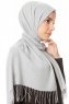 Meliha - Light Grey Hijab - Özsoy
