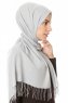 Meliha - Light Grey Hijab - Özsoy
