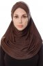 Mia - Brown One-Piece Al Amira Hijab - Ecardin