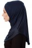 Mia - Navy Blue One-Piece Al Amira Hijab - Ecardin