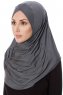 Mia - Dark Grey One-Piece Al Amira Hijab - Ecardin