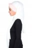 Mikaela - Creme & Dusty Pink Practical Cotton Hijab