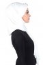 Mikaela - Creme & Khaki Practical Cotton Hijab