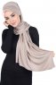 Mikaela - Taupe & Dusty Pink Practical Cotton Hijab