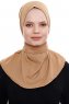 Narin - Camel Practical One Piece Crepe Hijab