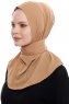 Narin - Camel Practical One Piece Crepe Hijab