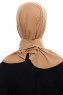 Narin - Camel Practical One Piece Crepe Hijab