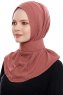 Narin - Clay Practical One Piece Crepe Hijab